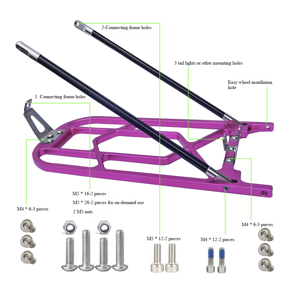 For Brompton Folding Bike Alum - Bike Cargo Rack ulasan dan harga