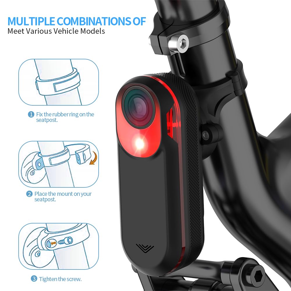 DOMEN Bicycle Saddle Lamp Moun - Bike Tail Light ulasan dan harga